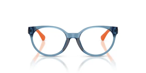 6368 – Glänzend transparenter blauer Rahmen / Klare Gläser