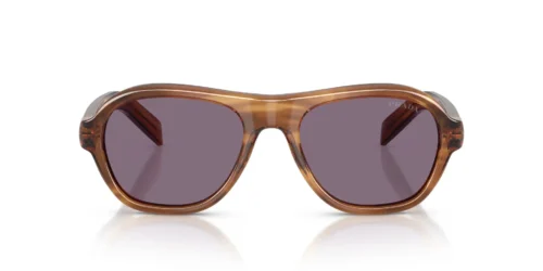 25O70W - Striped Rosewood frame / Violet lenses