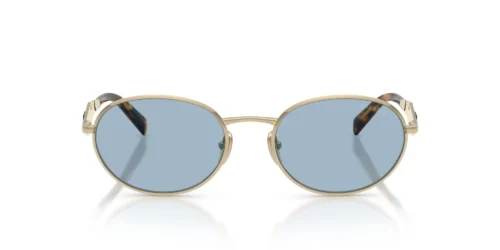 ZVN40Q - Pale Gold frame / Light Blue lenses