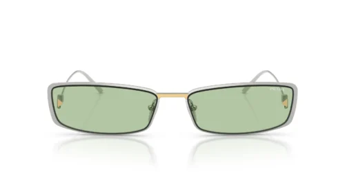 1BC61C - Silver frame / Green lenses