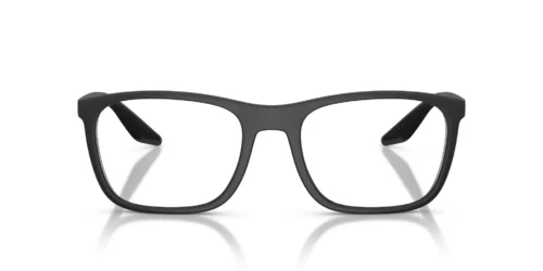 12P1O1 - Montura negra mate / Lentes transparentes