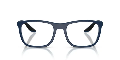 21V1O1 - Montura azul mate / Lentes transparentes