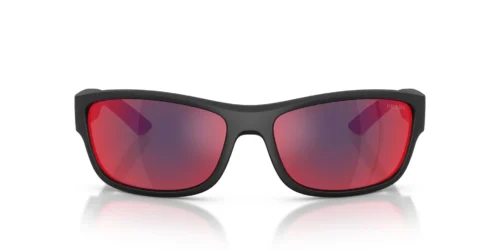 Prada Sport  PSC04S Mörkgrå Spegelblå/Röd