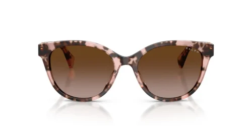 605813 - Montatura rosa Havana / Lenti sfumate marroni