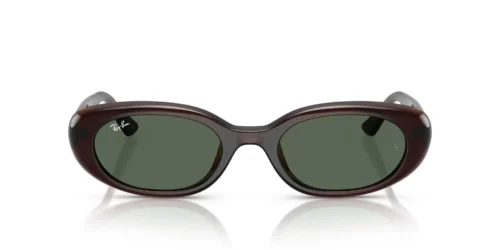 714/71 - Transparent Brown frame / DARK GREEN lenses