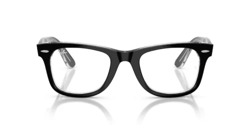 2034 - Black On Transparent frame / Clear lenses