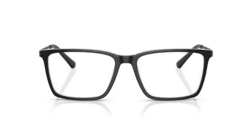 2034 - Sort på transparent stel / Klare glas