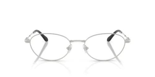 4001 - Sølvfarvet stel / Klare glas