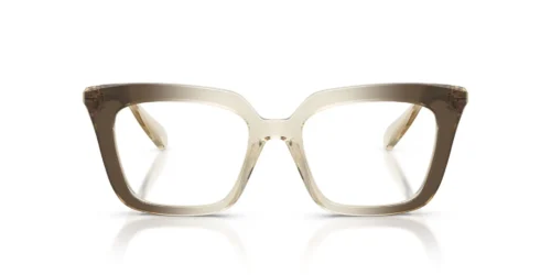 1123 - Gradient Beige frame / Clear lenses