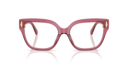 1107 - Transparent Cherry frame / Clear lenses