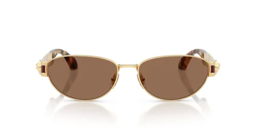 152373 - Gold Versace frame / Dark Brown lenses