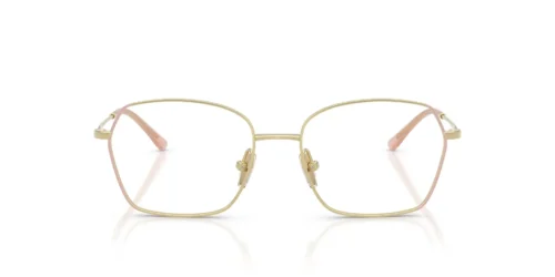5193 - Montura color nude/oro claro / Lentes transparentes