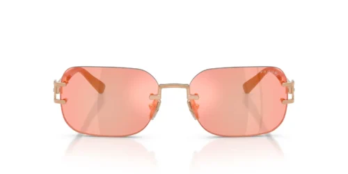 51526Q - Rose Gold frame / Brown Mirror Red/Yellow lenses
