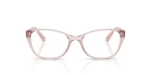 2942 – Transparenter rosa Rahmen / Klare Gläser