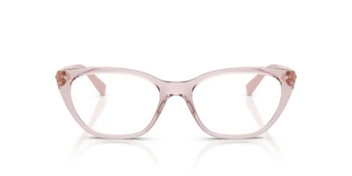 2942 – Transparenter rosa Rahmen / Klare Gläser